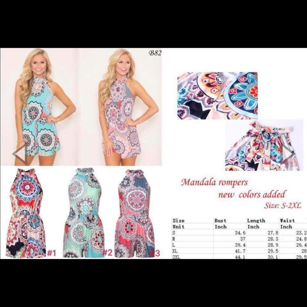 NWT women’s Mandala romper Boutique item size L